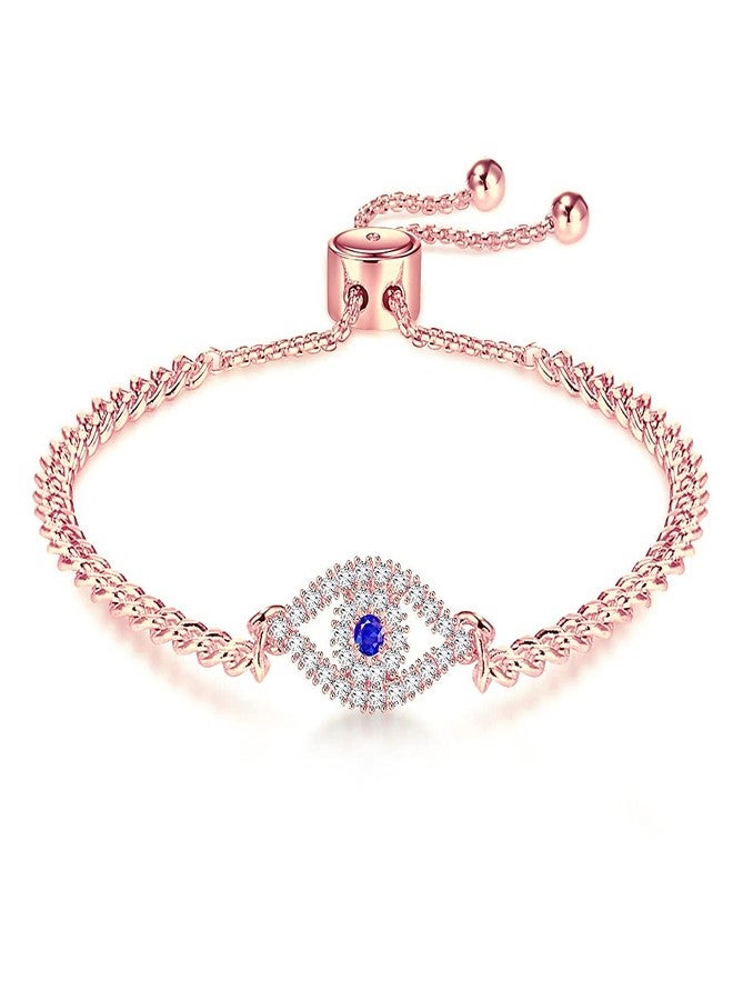 Apsvo Evil Eye Bracelet for Women Trendy Rose Gold Third Eye Bracelet Dainty Protection Jewelry Pulseras de Mal de Ojo Turco Para Mujeres - Image 1